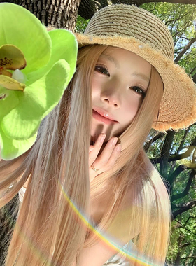 夏的开篇~超仙绿色蝴蝶兰发夹