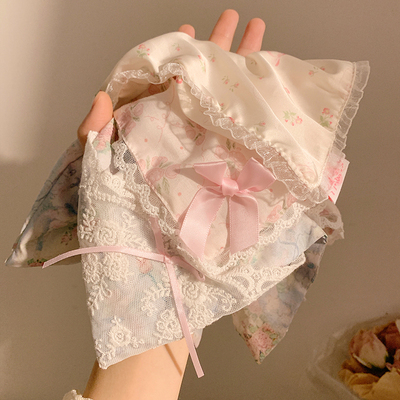 方巾发圈大合集~蕾丝蝴蝶结发绳