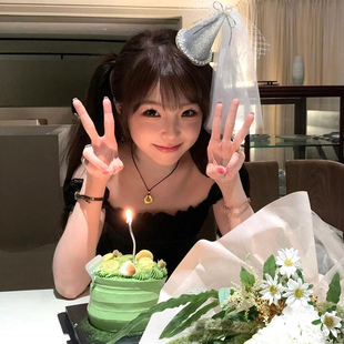 白昼小熊同款生日拍照头纱蝴蝶结帽子发夹女网纱派对公主发饰头饰
