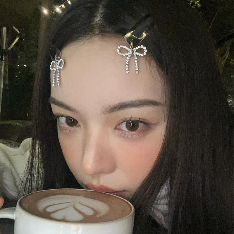 y2k甜酷~ins风金属蝴蝶结发夹