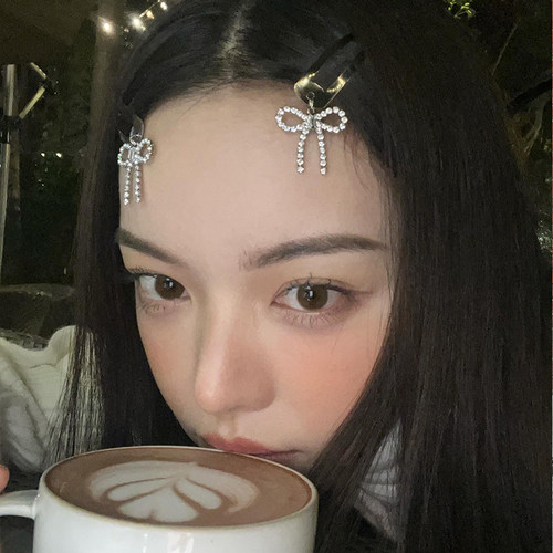 y2k甜酷~ins风金属蝴蝶结发夹