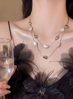 ins冷淡风不规则巴洛克珍珠项链