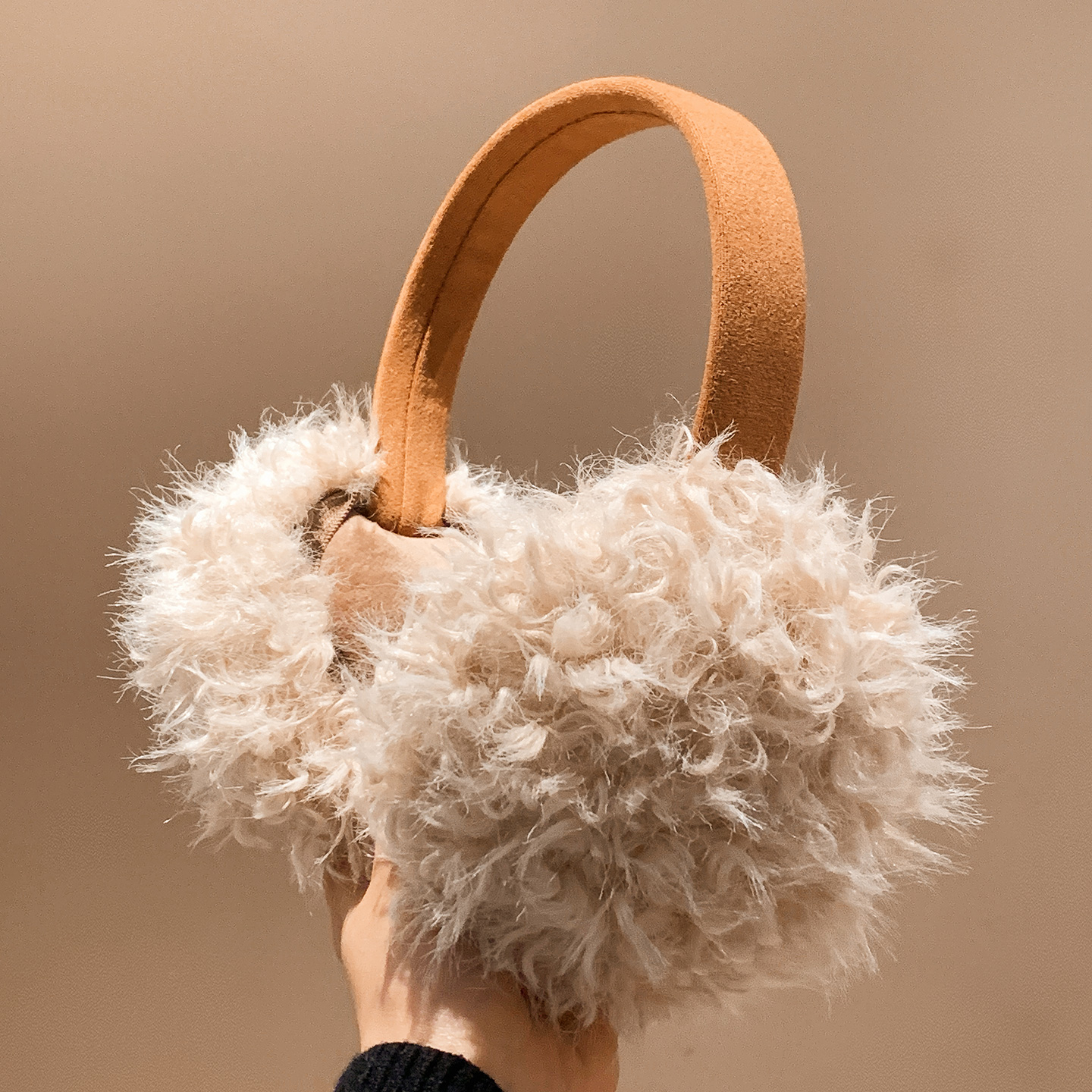 美拉德毛绒耳罩女冬季毛茸茸