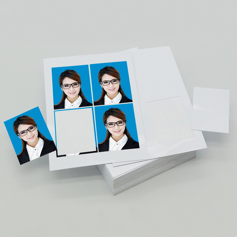 背胶相纸a4喷墨打印高光相片纸 1寸 2寸证件照 5寸6寸a6a3大头贴