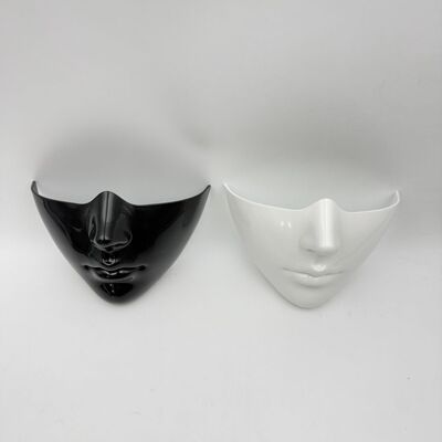 半脸面具完美脸型仿生cosplay万圣节赛博朋克机械科技感fakeface