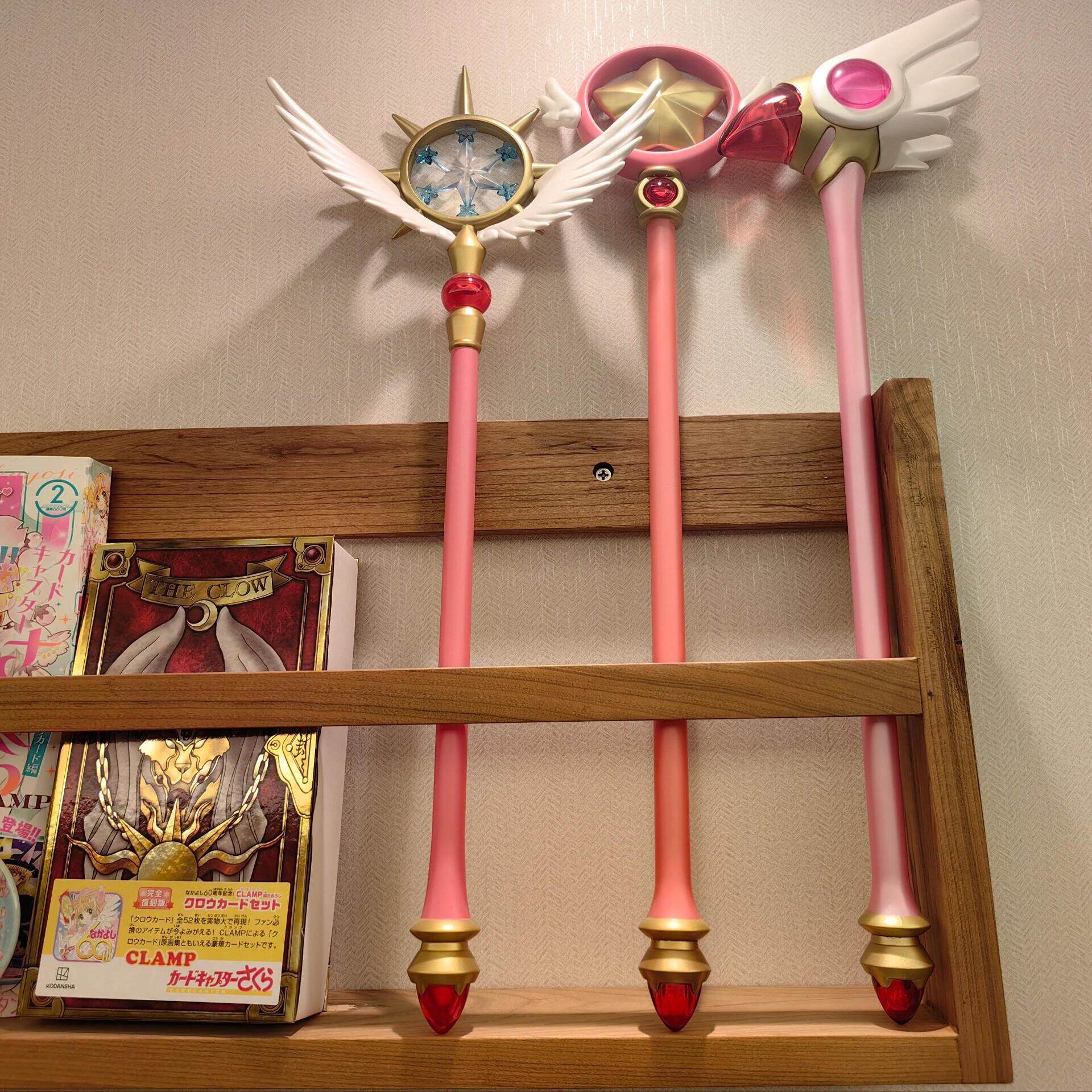 百变小樱魔法棒手办少女樱cosplay鸟头之杖星星梦之杖樱伸缩手杖