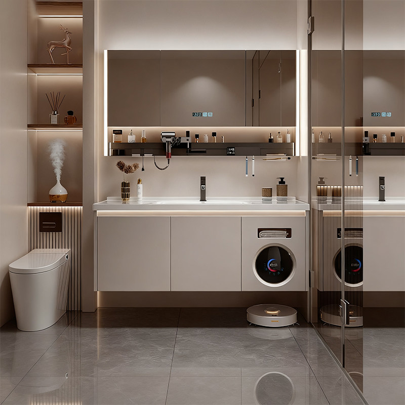 陶谷 新款智能洗烘陶瓷一体浴室柜组合卫生间洗漱台洗脸盆柜 S3,家装主材,浴室柜组合,淘宝优惠券,粉丝福利购,淘宝优惠卷