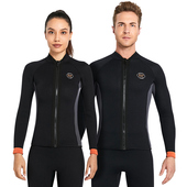 女大码 新款 3MM加厚保暖分体潜水服男浮潜冲浪防寒防水母冬泳衣裤