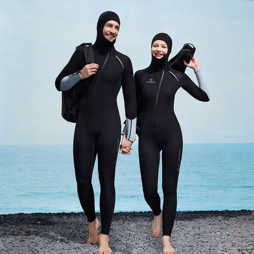 DIVE&SAIL连体连帽3MM男女潜水服