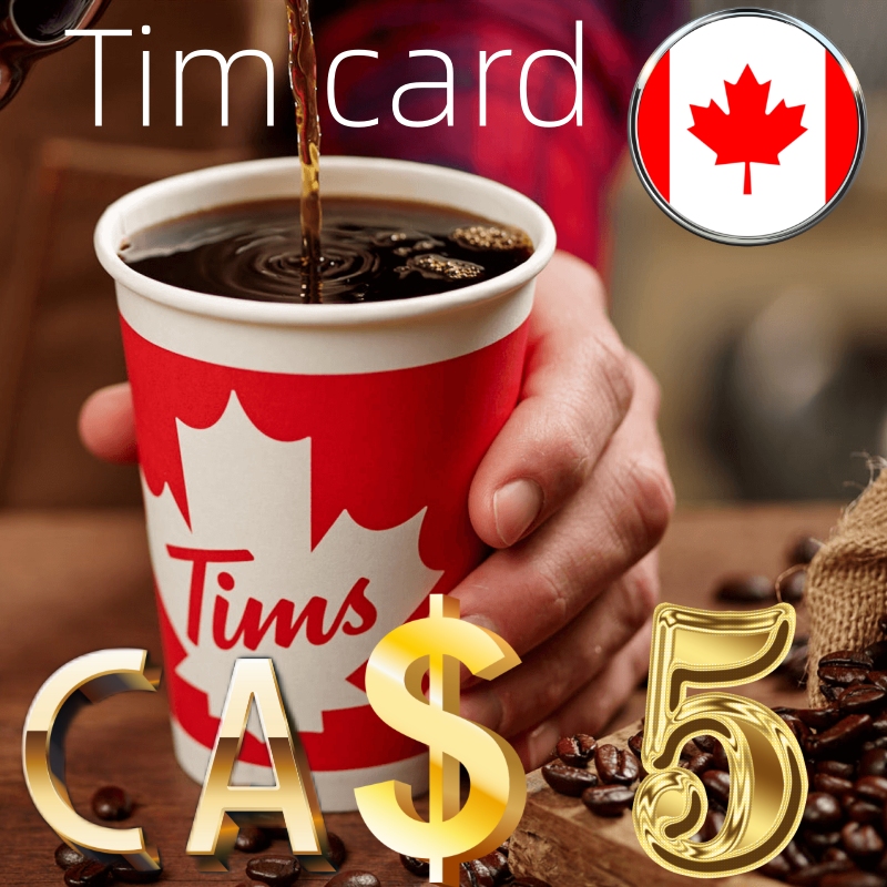 可囤 加拿大蒂姆霍顿咖啡Tim hortons card礼品卡CAD$5加元电子卡怎么样,好用不?