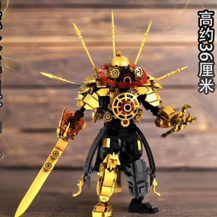 新版泰坦暗黑黄金时钟王三巨头电视人马桶人和监控人积木玩具男孩