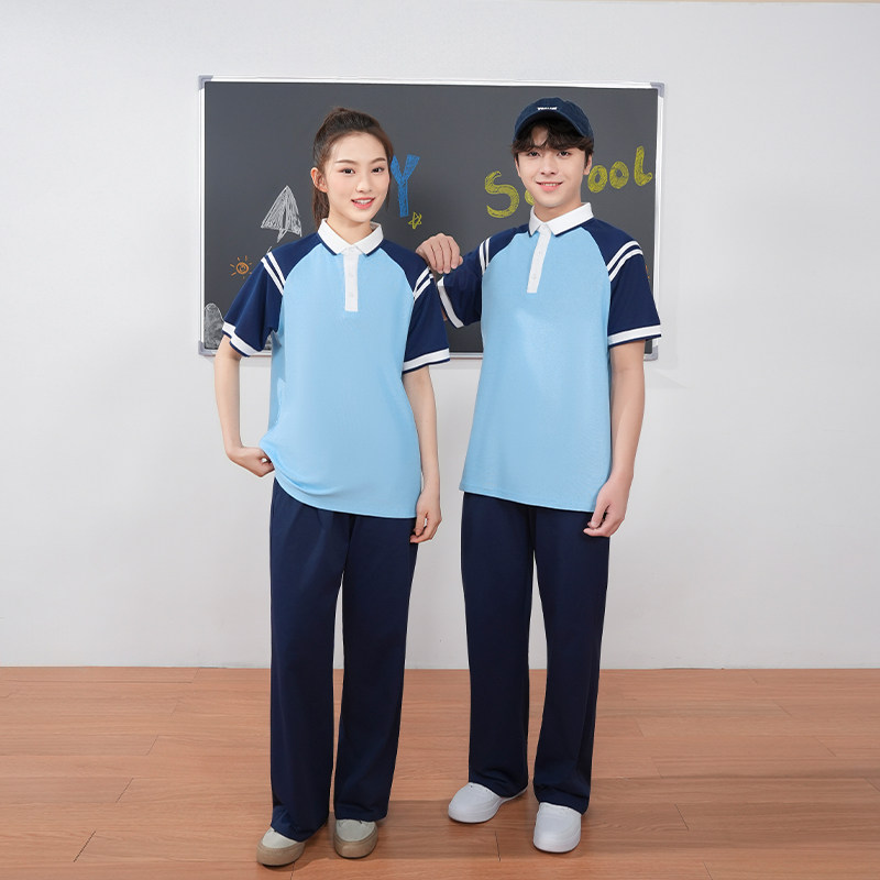 江西省九江市幼儿园园服中小学生校服指定统一春秋款夏季运动套装 - 实物图