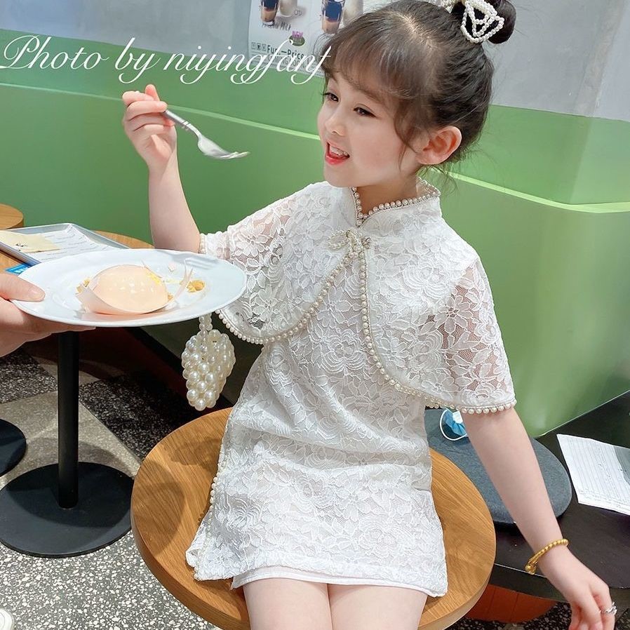 测试推荐短袖女童旗袍夏季女
