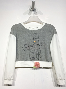 需珍J系列 D80316 时尚卫衣品牌女装折扣备