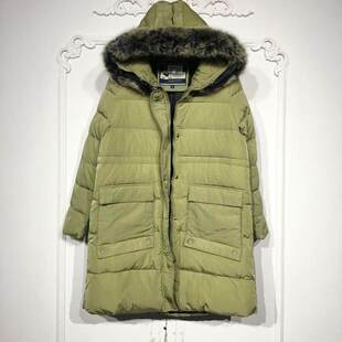 潮系列 8280S036 时尚真毛领羽绒服品牌女装折扣颦