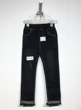 YJ系列 PF11485 时尚牛仔长裤品牌童装折扣