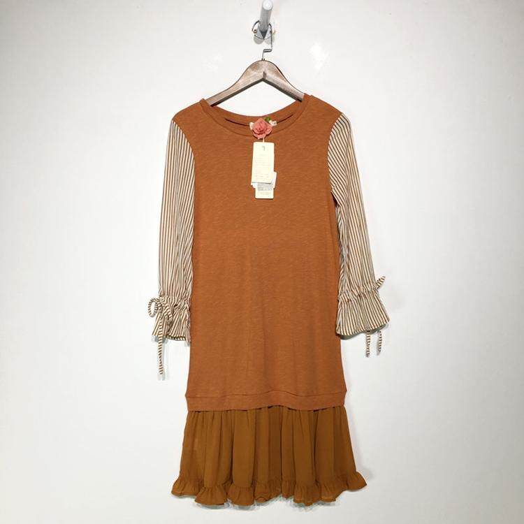 潮系列 Z01-A00482 时尚连衣裙品牌女装折扣颦