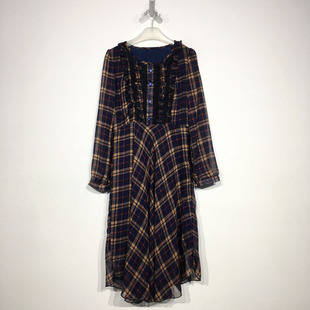 乔系列 D96410 时尚连衣裙品牌女装折扣颦