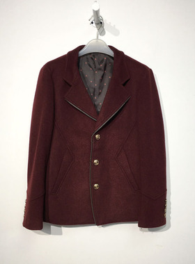 西树系列*男装 PF10434 时尚毛呢外套品牌折扣