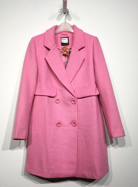 蔓系列 D97077 时尚毛呢外套品牌女装折扣颦