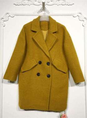乔系列 D96104 时尚毛呢外套品牌女装折扣颦