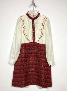 潮系列 D99133 时尚连衣裙品牌女装折扣颦