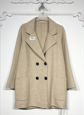 容系列 8286S155 时尚羊毛双面呢毛呢外套品牌女装折扣颦