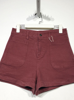 潮系列 D87586 时尚短裤品牌女装折扣颦