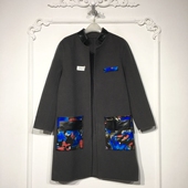 西树系列 折扣颦 双面呢毛呢外套品牌女装 8275S293 时尚