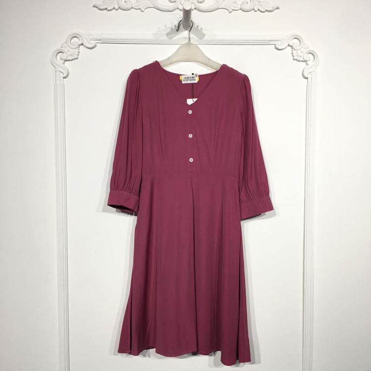 伊X系列 8187S094 时尚连衣裙品牌女装折扣颦