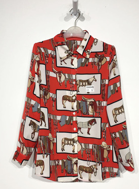 潮系列 D98909 时尚衬衫品牌女装折扣颦