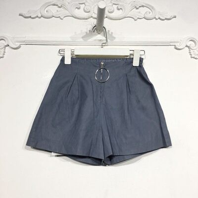 西树系列 8165S128 时尚PU皮短裤品牌女装折扣颦