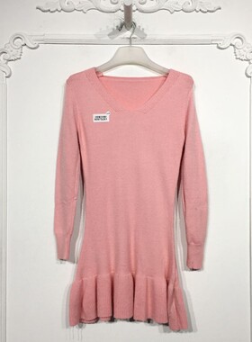 N系列 8097S261 时尚针织连衣裙品牌女装折扣颦