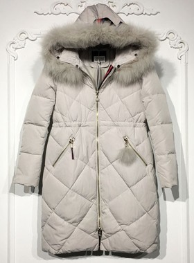 MFF系列 8273S241 时尚真毛领羽绒服品牌女装折扣颦
