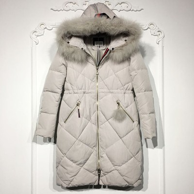 MFF系列 8273S241 时尚真毛领羽绒服品牌女装折扣颦