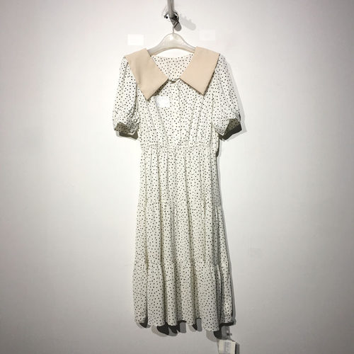潮系列 D93402 时尚连衣裙品牌女装折扣颦