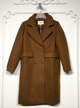 潮系列 8285S225 时尚毛呢外套品牌女装折扣颦