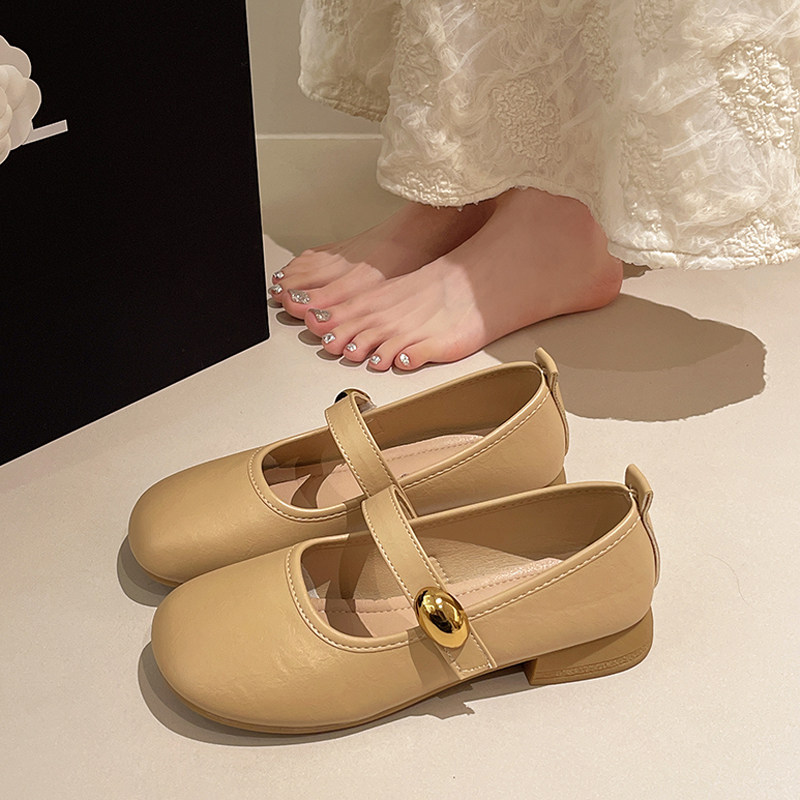 法式软皮玛丽珍单鞋女平底鞋2025春夏季新款温柔风孕妇软底豆豆鞋,女鞋,浅口单鞋,淘宝优惠券,粉丝福利购,淘宝优惠卷