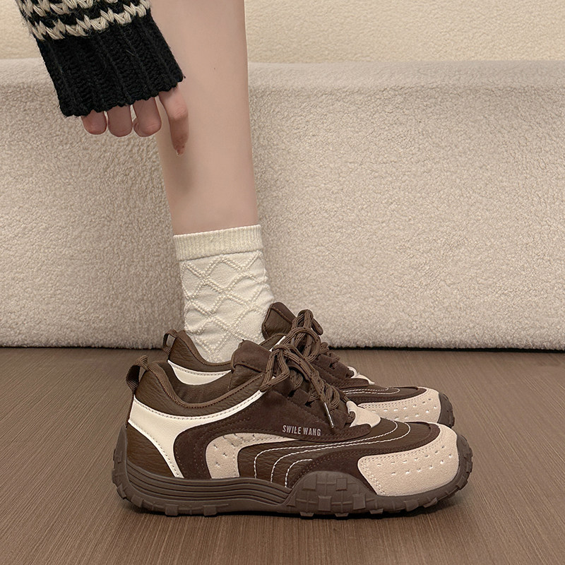 厚底复古德训鞋女2026新款早春季女鞋子网红爆款阿甘鞋休闲运动鞋,女鞋,时尚休闲鞋,淘宝优惠券,粉丝福利购,淘宝优惠卷