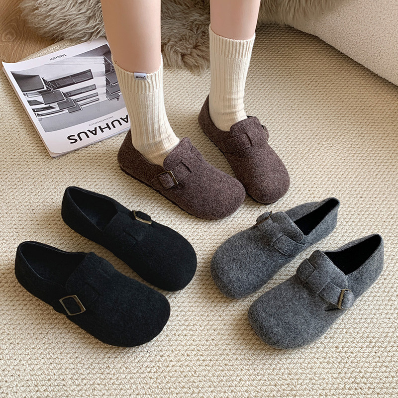 复古森系软底毛毛勃肯鞋女鞋子2026年新款春季小众百搭博肯鞋棉鞋,女鞋,勃肯鞋/软木鞋,淘宝优惠券,粉丝福利购,淘宝优惠卷