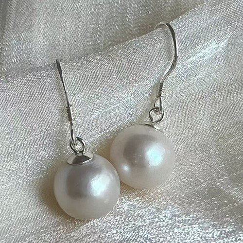 S925纯银淡水珍珠耳环耳饰防过敏