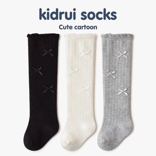 婴儿长筒袜春秋季棉质无骨