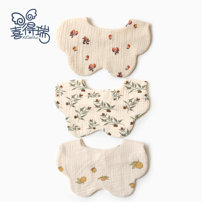 宝宝口水巾纯棉纱布透气