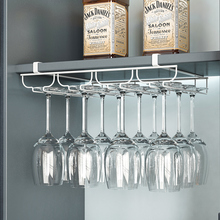 红酒杯架倒挂家用酒杯悬挂红酒架高端酒柜置物架轻奢放高脚杯架子