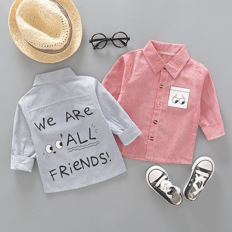 2019 pure cotton Boy Long sleeve shirt spring and autumn Children's clothing children baby shirt 1-34 Children baby new patternin the Children/Baby/Family fitted , Shirt  category - from Buy2taobao.com to provide professional Taobao agent buy service