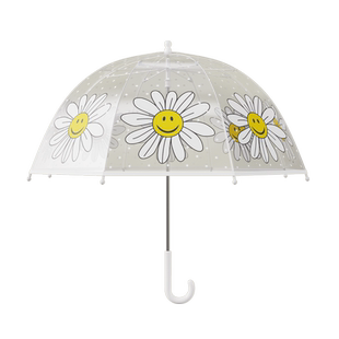 儿童雨伞韩系波点女童男童幼儿园宝宝透明玩水拱形拍照轻便可爱伞