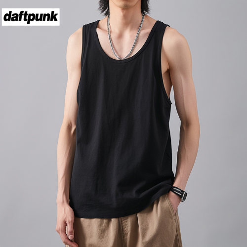 美式纯棉背心男士夏季潮牌T恤