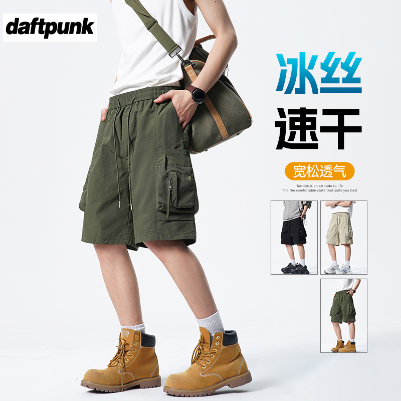 军绿色机能风运动登山裤户外工装