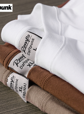 350g重磅短袖T恤男纯棉厚实夏季纯色不透打底衫宽松百搭全棉体恤