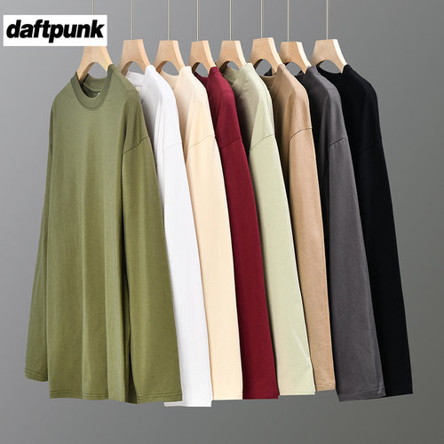 280G重磅长袖T恤纯色内搭打底衫